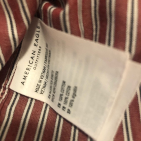 American Eagle long-sleeve stripe button-up shirt - Picture 6 of 6